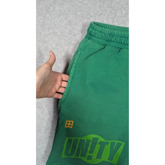 Ksubi Men Shorts Large Retro Thick Knit Unity‎ Happens Graphic Athletic Cotton - Picture 4 of 16